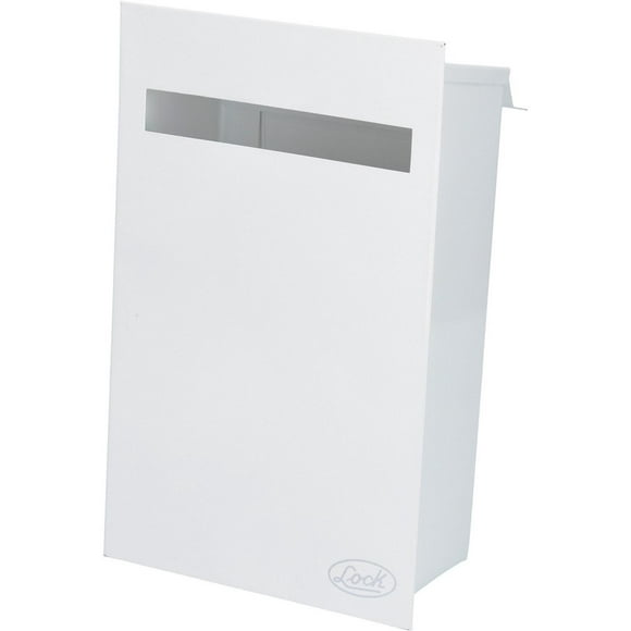 Buzón Para Cartas Ideal Hogar Lock Metalico Blanco 10BZ 10BZ