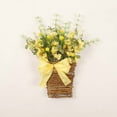 thumbnail image 5 of Beppter Wreath,1X Flower Basket,Garland,Border Flower Basket Spring Grass Flower Wall Hanging Garland Home Simulation Flower Rattan Basket Door Basket Door Hanging Decorative Pendant, 5 of 7