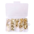 thumbnail image 1 of Picture Hangers, Decorative Gold Finish Reversible Hooks For Drywall, Professional Hanging Kit With Heavy Duty Support For Home Office Use (120 Pcs), 1 of 8
