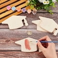 thumbnail image 3 of 8pcs Unfinished Wooden Graduation Cap Cut Graduation Cap Shaped Wooden Crafts Wooden Blank Embellishments Ornaments for Graduation Party Decor Daily Decoration 3.1x5.5 Inch, 3 of 9
