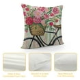 thumbnail image 4 of Shiartex  Spring Pink Pillow Covers Decor Flower Floral Bicycle Throw Pillow Covers Spring Couch Cushion Case for Spring Sweet Home Farmhouse Outdoor Decorative, 4 of 5