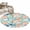 Multicolor, variant on Round Area Rug 4 Ft, Coastal Beach Washable Non-Slip Circle Carpet for Living Room/Bedroom, Nautical Summer Coral Starfish Shell Low-Profile Crawling Mats Collection Rugs for Indoor