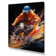 thumbnail image 2 of Designart "Skateboard modern Ollie" Sports Canvas Art Print, 2 of 5