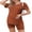Caramel, variant on Maternity Sets 2 Piece Outfits Ribbed Knit Short Sleeve Shirts and Biker Shorts Pregnancy Loungewear Mama Clothes