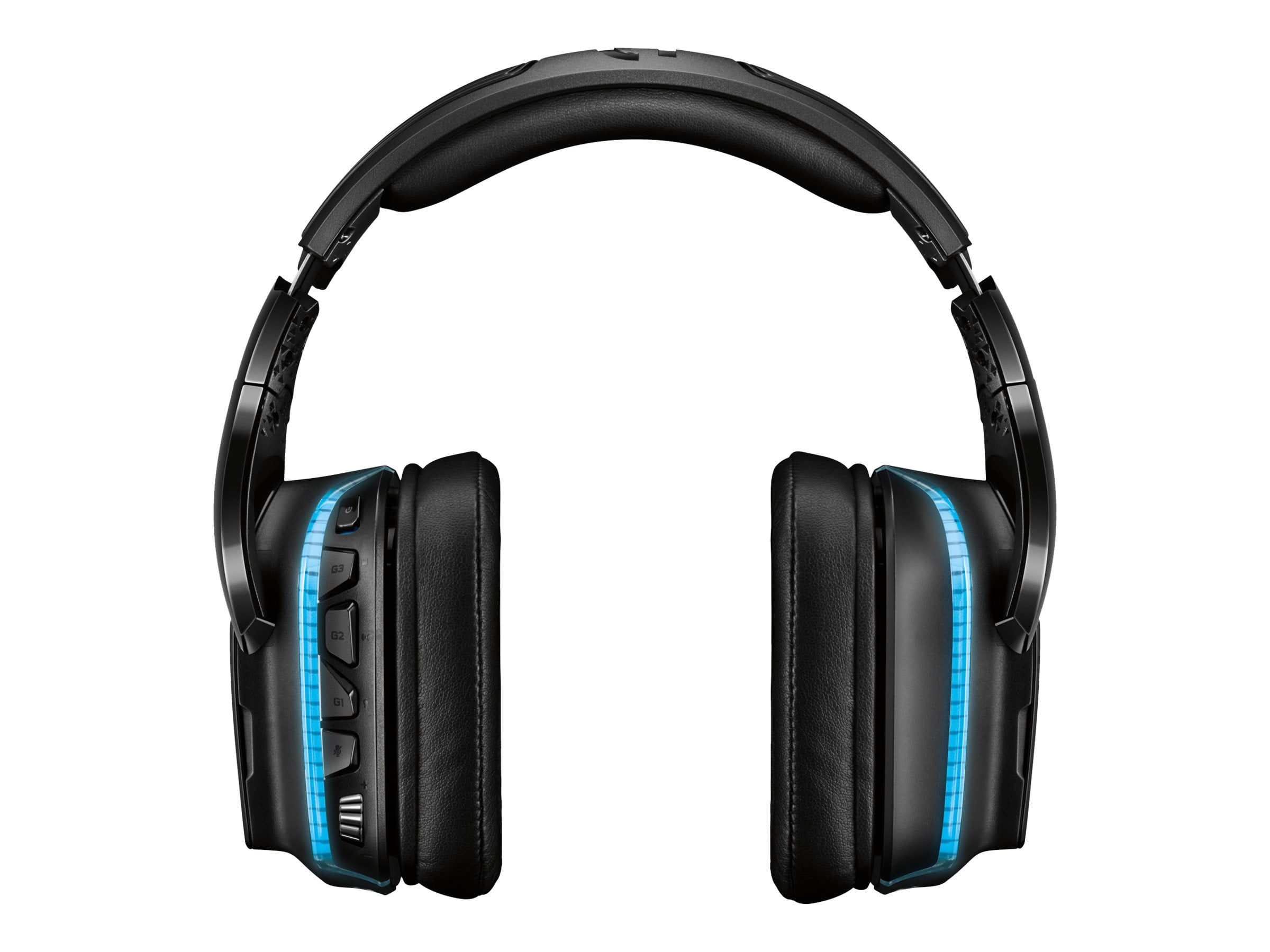 Logitech G935 Wireless 7.1 Surround Lightsync Gaming Headset Stereo USB, Mini-phone (3.5mm) - Wired/Wireless - Over-the-head - Binaural - Circumaural - Cardioid, Uni-directional Microphone Black, Blue