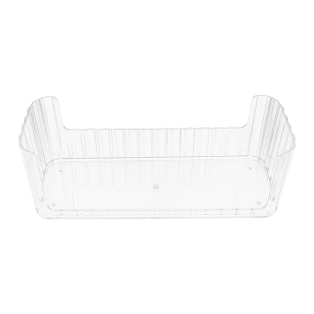 GOOHOCHY Organizador de mesa de acrílico transparente para puerta de armario, estantes de plástico, cesta organizadora para baño, cocina y sala de estar.