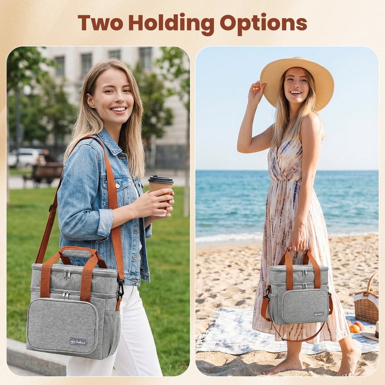 AARTVARK TEES Double Deck Lunch Bag, 15L Gray photo 2