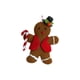 thumbnail image 3 of Adorno navideño de hombre de jengibre para de Navidad, 4 pulgadas de largo, Material suave, lindo colgante de Navidad para decoración de fiesta Estilo A Macarena Estatuilla colgante, 3 of 8