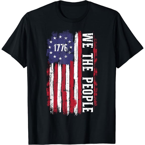 US American flag 1776 we the people for independence day T-Shirt