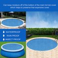 thumbnail image 3 of Greeniant La más nueva cubierta de piscina Rectangular Solar verano impermeable piscina bañera polvo al aire libre lona burbuja manta accesorio Deportes acuáticos TYPE1 Diámetro 183 CM Greeniant OD001747-03B, 3 of 6
