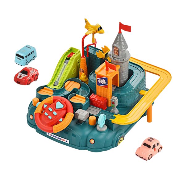 ZLight Vehicle Play Sets 6 Settings Toys for Early tion for Development Toy green