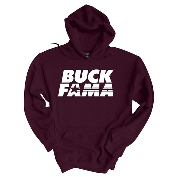 Mississippi Hoodie Football Team Color Maroon and White Mississippi Buck Fama Funny Bulldogs Mens Hooded Sweatshirt-Maroon-small