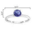 thumbnail image 3 of 10KT White Gold with Natural Tanzanite Solitaire Ring, 3 of 5
