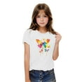 thumbnail image 2 of JoyHoop Graphic Tees for Girl Floral Print Short Sleeve Round Neck T Shirts Tops, 2 of 6