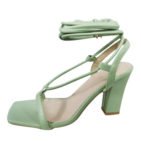 

HSMQHJWE Leather Sandals For Women Bejeweled Sandals For Women Sandals Up High Knob Shoes Lace Fashion Heels Womens Casual Toe Breathable Women S Sandals Womens Extra Wide Sandals