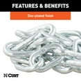 thumbnail image 6 of CURT 80302 35-Inch Trailer Safety Chain with 1/4-In Clevis Snap Hook, 7,800 lbs Break Strength, 6 of 6