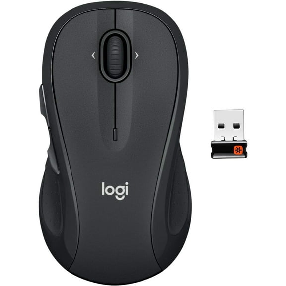 Logitech M510 Wireless Computer Mouse for PC with USB Unifying Receiver - Graphite