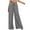 Gray, variant on Bigersell Pant Leggings for Women Full Length Pants Fashion Women Summer Casual Loose Pocket Solid Trousers Wide Leg Pants Ripped Distressed Pants for Ladies