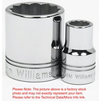 6mm x 3/8" Drive 12 Point Deep Supertorque™ Socket, Chrome Finish. Not Suitable For Impact Use. Williams® # JHW31806