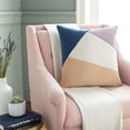 thumbnail image 2 of Surya Moza MZA-001 18"Hx18"W Square Cotton Pillow Kit in Mauve/Peach/Navy, 2 of 4