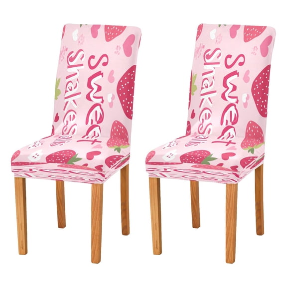 BZSMCE Chairs Slipcovers Dining Chair Covers Strawberry Pattern Creative Pattern