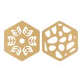 thumbnail image 2 of Metal Coasters, Strong Thermal Insulation Heat Resistant Cup Coasters Gold  For Restaurants, 2 of 8