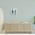 thumbnail image 2 of Stupell Industries Port Oars Blue Green Striped Patterns Graphic Art Gallery Wrapped Canvas Print Wall Art, Design by Paul Brent, 2 of 7