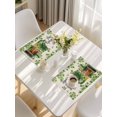 thumbnail image 5 of St. Patrick's Day Placemats Set of 12, Lucky Shamrocks Boots Green Leaves Retro Placemats for Dining Table, Place Mats for Kitchen Tabletop, Waterproof Wipeable Dining Table Mats Set, 5 of 9