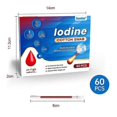 thumbnail image 5 of 60pcs/1box Iodine Swabs Individually Wrapped Disposable, Iodophor Swabs Outdoor Supplies, Packaged Iodine Swabs_c*, 5 of 5