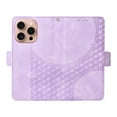 thumbnail image 6 of Allytechgroup Flip Wallet Case for iPhone 16 Pro Max, Premium PU Leather Stylish Pattern Stand Feature Cards Holder Hand Wrist Bumper Phone Case for iPhone 16 Pro Max, Purple, 6 of 7