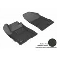 thumbnail image 2 of 3D MAXpider 2007-2012 Fits Nissan Altima Coupe Sedan Kagu 1st Row Black Carbon Fiber Embossed Pattern Floor Mat L1NS06211509, 2 of 3