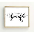 thumbnail image 1 of Let Love Sparkle Wedding Dcor Sign, Calligraphy Party Print Sparkles Send Off Wedding Signage Print, 1 of 1