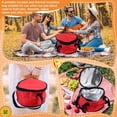 thumbnail image 3 of Sac Isotherme Rond 11x7in Sac Isotherme Rond, Porte-Casserole en Tissu Oxford Sac Thermique Réutilisable pour Pique-Nique Porte-Casserole Thermique Rond, 3 of 7