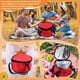 thumbnail image 3 of Bolsa Aislante Redonda, Porta Cazuela Espaciosa Y Compacto, Diseño Plegable Para Fácil Almacenamiento, Construcción Confiable Confiable Con Tela Oxford Y Algodón PE, Compañero, 3 of 7