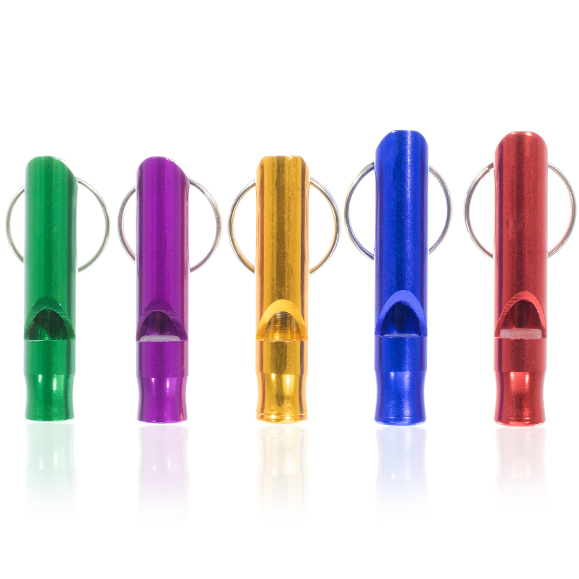 West Coast Paracord Security Whistles - Emergency, Hiking, Camping, Survival - Various Pack Sizes and Colors