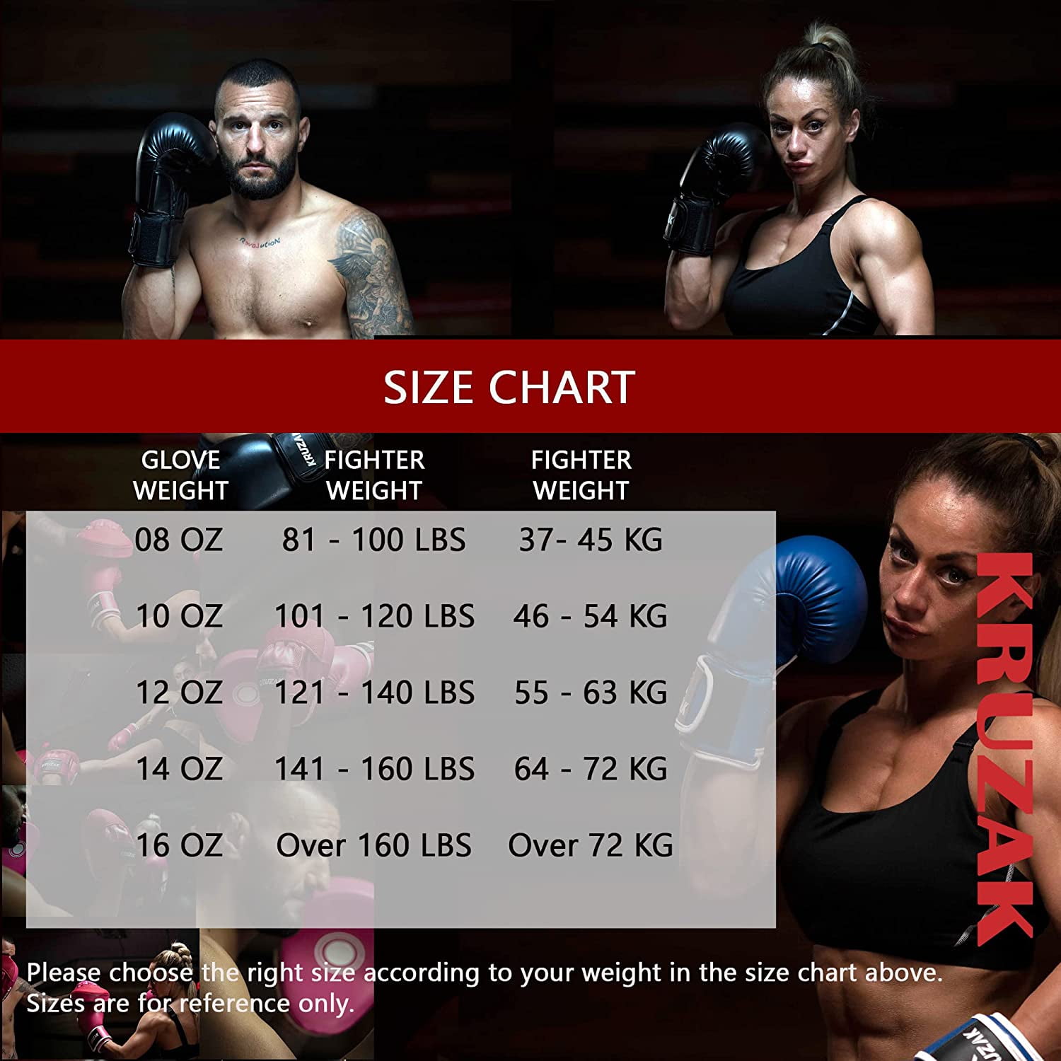 Kruzak Plain Boxing Gloves for Training, Sparring, Kickboxing, Muay Thai and Fighting (Pink, 10 oz)