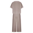 thumbnail image 5 of Spring Saving GaThRRgYP Womens Sets Lounge,Women's Summer Suit Fashion Short Sleeve Color Trousers Casual Two-Piece Suit, 5 of 5
