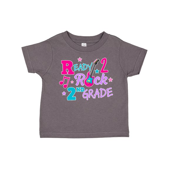 Inktastic Back to School Ready 2 Rock 2nd Grade Girls Toddler T-Shirt