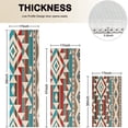 thumbnail image 4 of Brown Triangular Geometric Pattern Kitchen Rugs Sets Of 3,Kitchen Runner Rugs Non Skid Washable,Decorative Kitchen Floor Mats for Kitchen,Sink,Laundry,17"x30"+ 17"x47" + 17"x59", 4 of 6