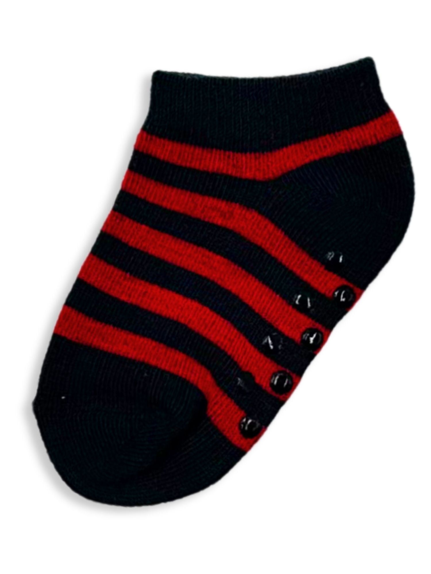 Wonder Nation Baby and Toddler Ankle Socks, 6-Pack, Sizes 0M-18M