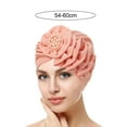 thumbnail image 5 of Mosey Women Hat Solid Color Fashionable Women Turban Hat Comfortable Decorative Head Wrap for Ladies Girls, 5 of 7