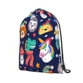 thumbnail image 2 of XMXT Unisex Drawstring Backpack for Women Men, Funny Animal Cartoon Portrait Waterproof Gym Bag String Bags for Shopping Sport Travel, m, 2 of 8