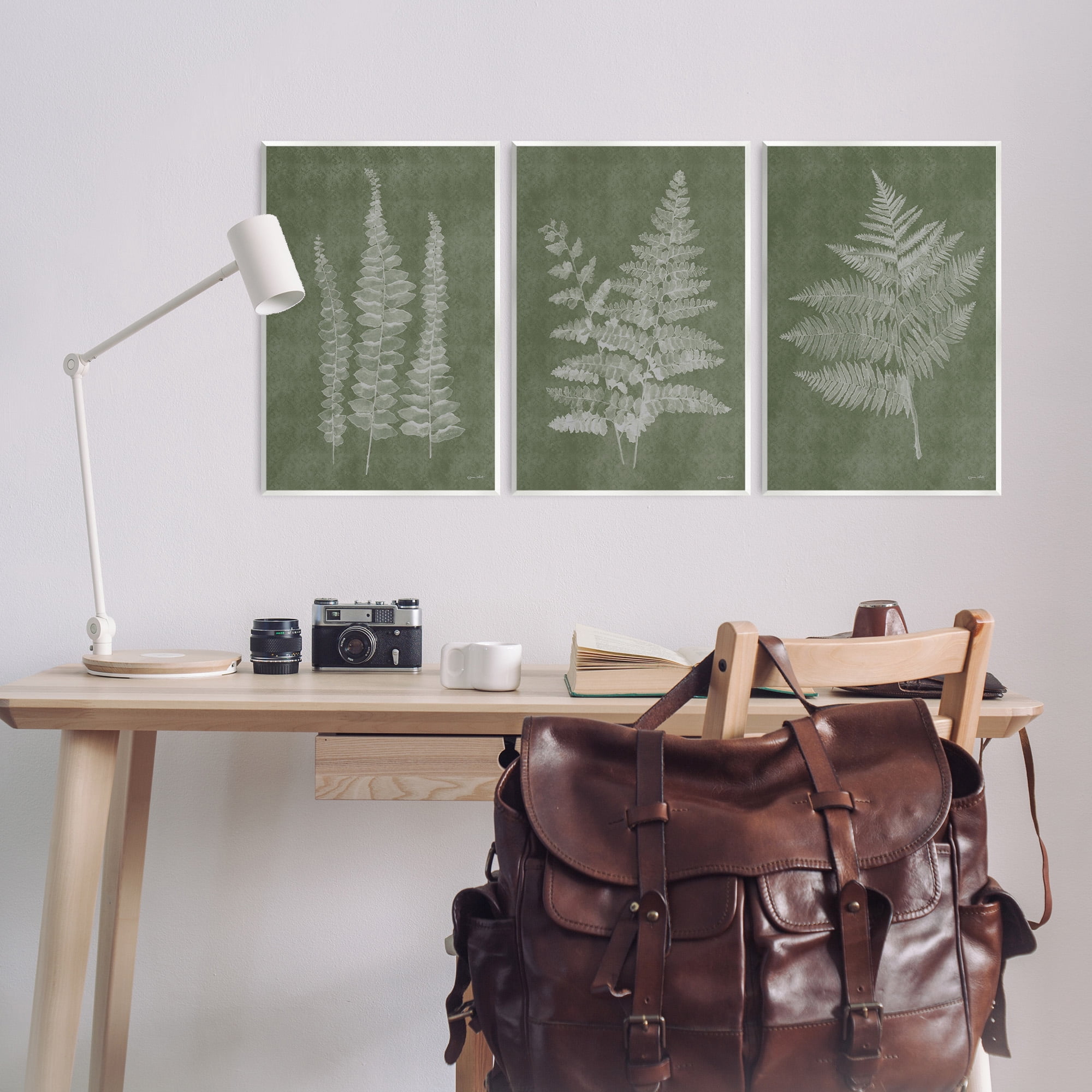 Stupell Industries Vintage Fern Silhouettes Botanical & Floral Painting Unframed Art Print Wall Art, 13 x 19, Set of 3