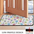 thumbnail image 3 of White Dog Paw Footprint Door Rugs,Washable Non Slip Door Mats Indoor,Decorative Door Mats,Entry Mat Indoor for Entrance,Bedroom,Kitchen,Bathroom,30"x17", 3 of 6
