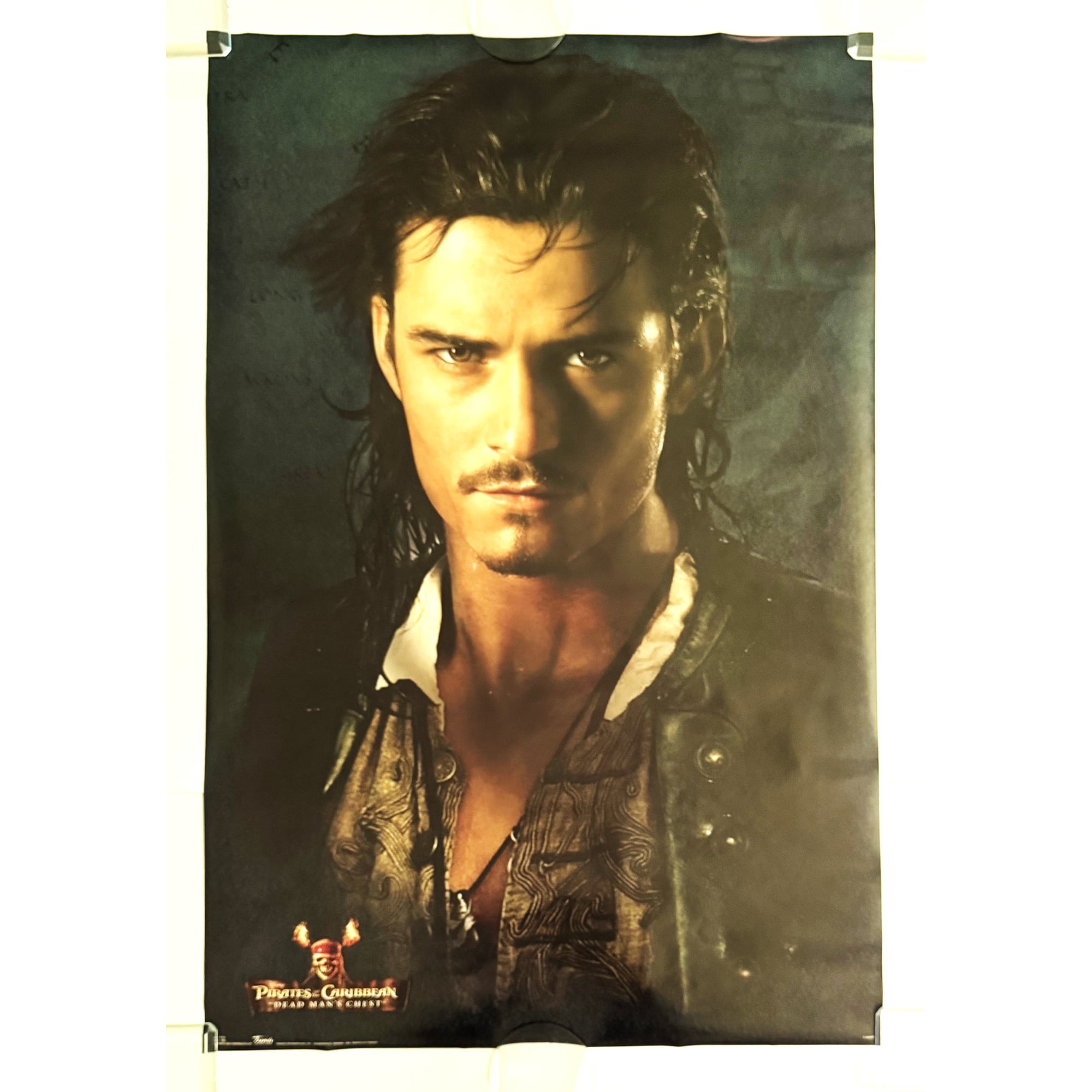 2006 Original Pirates of the Caribbbean Orlando Bloom Movie Poster - 24.5" X 34"