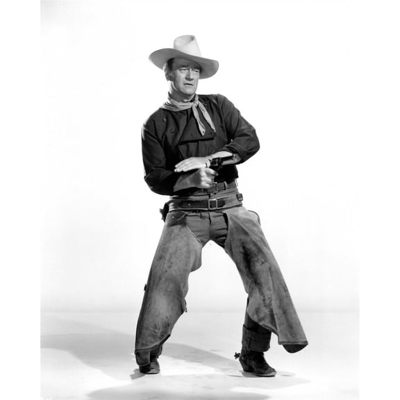 John Wayne iconic firing pistol The Man Who Shot Liberty Valance 24x36 inch poster