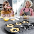thumbnail image 4 of nobrand 1 Pc Donut Pan Doughnut Baking Pan Nonstick Carbon Steel Baking Mold for Homemade Donuts Dessert Baking Oven Tray, 4 of 5