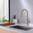 thumbnail image 3 of 360 Degree Swivel Single Handle Kitchen Faucet in Brushed Gold, 3 of 8