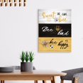 thumbnail image 3 of Modern Rustic Honey Bee Canvas Wall Art,Funny Bee Home Decor Wall Art Canvas Painting Framed Ready to Hang for Home Farmhouse Kitchen Dining Living Room Wall Decor-12 x 15 Inches, 3 of 6