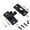 Black, variant on GUYUTING Sturdy 1.5mm Thick Hasp Latch Lock for Pet Cages Keeps Pets Safe & Secure